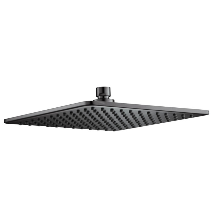 Cutout image of JTP Hix Brushed Black 250mm Shower Head